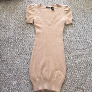 Angora cap sleeve sweater dress. NWOT